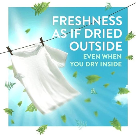 LENOR Outdoor Fabric Softener, 35 washes needed, 490 ml, extra-strong fresh scent, 100% recyclable bottle, 6-bottle pack